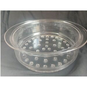 Vintage France 26 Clear Glass Steamer Basket Insert Round 10 Inch Made in France